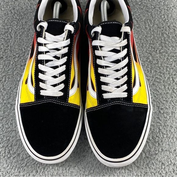 VANS FLAME OLD SKOOL SHOES MANS 11.5 PRINTS LACE UP MULTI COLOR SUEDE SNEAKERS - Picture 15 of 16